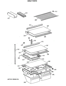04 - Shelf Parts parts for Ge Refrigerator CTE21GATMRWH from AppliancePartsPros.com