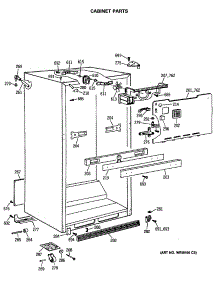 03 - Cabinet Parts parts for Ge Refrigerator CTE24GATHRWH from AppliancePartsPros.com