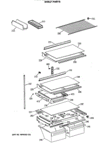 04 - Shelf Parts parts for Ge Refrigerator CTE24GATHRWH from AppliancePartsPros.com