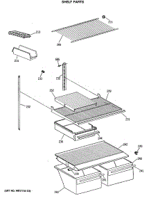 04 - Shelf Parts parts for Ge Refrigerator CTX18EASQRAD from AppliancePartsPros.com