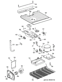 03 - Section3 parts for Ge Refrigerator CTE14CYTBRWH from AppliancePartsPros.com
