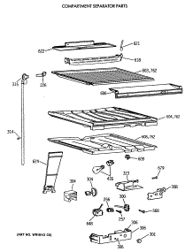 05 - Compartment Separator Parts parts for Ge Refrigerator CTH21GATERAD from AppliancePartsPros.com