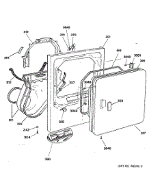 02 - Section2 parts for Ge Dryer DLB3900SBM from AppliancePartsPros.com