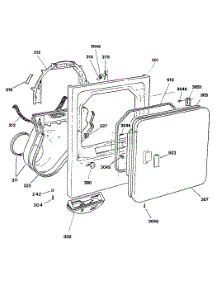 02 - Section2 parts for Ge Dryer DLL3980SBM from AppliancePartsPros.com