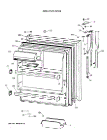 02 - Fresh Food Door parts for Ge Refrigerator CTG18GAXDRWW from AppliancePartsPros.com