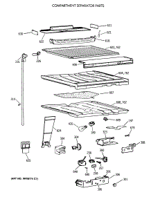 05 - Compartment Separator Parts parts for Ge Refrigerator CTG18GAXDRWW from AppliancePartsPros.com