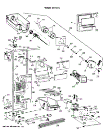02 - Freezer Section parts for Ge Refrigerator CSX22BCXAWH from AppliancePartsPros.com