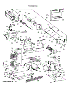 02 - Freezer Section parts for Ge Refrigerator CSX22GRXAAA from AppliancePartsPros.com