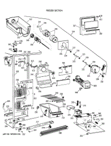 02 - Freezer Section parts for Ge Refrigerator CSX24KWXAWH from AppliancePartsPros.com