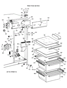 03 - Fresh Food Section parts for Ge Refrigerator CSX24KWXAWH from AppliancePartsPros.com