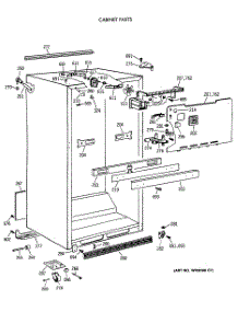 03 - Cabinet Parts parts for Ge Refrigerator CTT21GAXBRAA from AppliancePartsPros.com