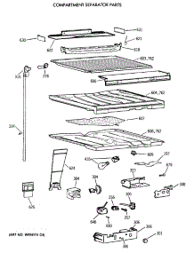 05 - Compartment Separator Parts parts for Ge Refrigerator CTT21GAXBRAA from AppliancePartsPros.com