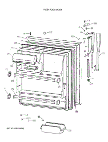 02 - Fresh Food Door parts for Ge Refrigerator CTX18BAXERAD from AppliancePartsPros.com
