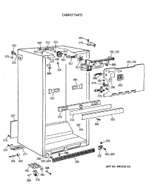 03 - Cabinet Parts parts for Ge Refrigerator CTX18CAXARWH from AppliancePartsPros.com