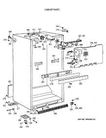03 - Cabinet Parts parts for Ge Refrigerator CTX21EAXARWH from AppliancePartsPros.com