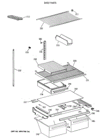 04 - Shelf Parts parts for Ge Refrigerator CTX21EAXARWH from AppliancePartsPros.com