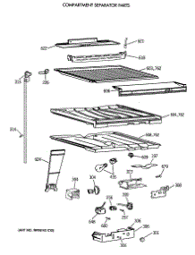 05 - Compartment Separator Parts parts for Ge Refrigerator CTX21EAXARWH from AppliancePartsPros.com