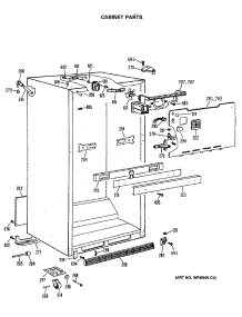 03 - Cabinet Parts parts for Ge Refrigerator MTX24GASJRAD from AppliancePartsPros.com