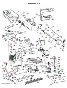 02 - Freezer Section parts for Ge Refrigerator MSG24GRSAWH from AppliancePartsPros.com