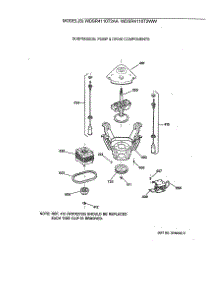 04 - Suspension, Pump & Drive Components parts for Ge Washer WDSR4110T2AA from AppliancePartsPros.com