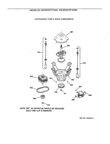 04 - Suspension, Pump & Drive Components parts for Ge Washer WCSR2070T3AA from AppliancePartsPros.com