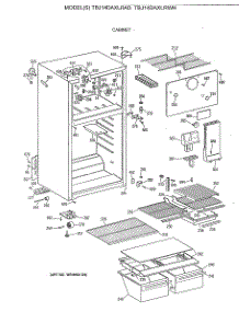 02 - Cabinet parts for Ge Refrigerator TBJ14DAXLRAD from AppliancePartsPros.com