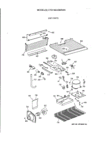 03 - Unit Parts parts for Ge Refrigerator CTG14EAZBRWH from AppliancePartsPros.com