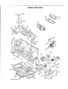 02 - Section2 parts for Ge Microwave RVM110H01 from AppliancePartsPros.com