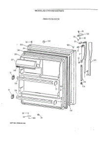 02 - Fresh Food Door parts for Ge Refrigerator CTG18EAXERWH from AppliancePartsPros.com
