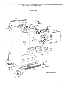 03 - Cabinet Parts parts for Ge Refrigerator CTG18EAXERWH from AppliancePartsPros.com