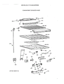 05 - Compartment Separator Parts parts for Ge Refrigerator CTG18EAXERWH from AppliancePartsPros.com