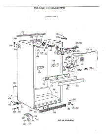 03 - Cabinet Parts parts for Ge Refrigerator CTG18GAXERWW from AppliancePartsPros.com