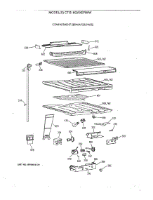 05 - Compartment Separator Parts parts for Ge Refrigerator CTG18GAXERWW from AppliancePartsPros.com