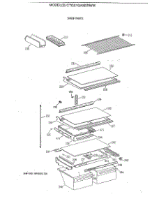 04 - Shelf Parts parts for Ge Refrigerator CTG21GAXERWW from AppliancePartsPros.com