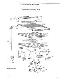 05 - Compartment Separator Parts parts for Ge Refrigerator CTG21GAXERWW from AppliancePartsPros.com
