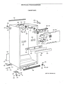 03 - Cabinet Parts parts for Ge Refrigerator CTG24GAXERWW from AppliancePartsPros.com
