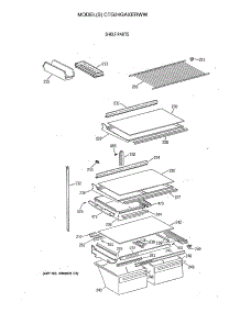 04 - Shelf Parts parts for Ge Refrigerator CTG24GAXERWW from AppliancePartsPros.com
