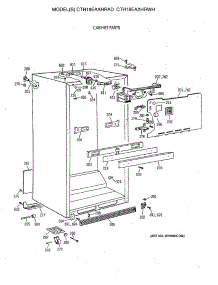 03 - Cabinet Parts parts for Ge Refrigerator CTH18EAXHRAD from AppliancePartsPros.com