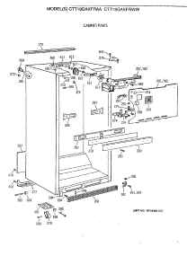 03 - Cabinet Parts parts for Ge Refrigerator CTT18GAXFRAA from AppliancePartsPros.com
