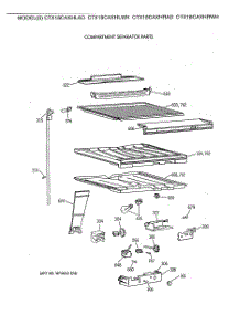 05 - Compartment Separator Parts parts for Ge Refrigerator CTX18CAXHRWH from AppliancePartsPros.com