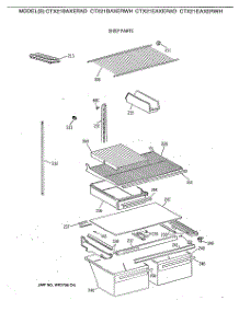 04 - Shelf Parts parts for Ge Refrigerator CTX21BAXERWH from AppliancePartsPros.com