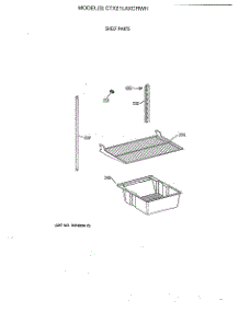 04 - Shelf Parts parts for Ge Refrigerator CTX21LAXCRWH from AppliancePartsPros.com