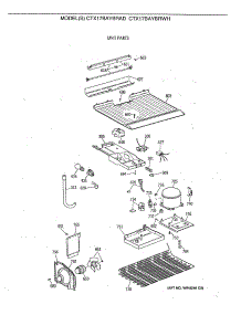 03 - Unit Parts parts for Ge Refrigerator CTX17BAYBRAD from AppliancePartsPros.com