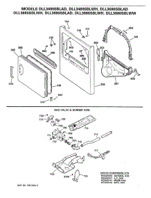03 - Section3 parts for Ge Dryer DLL3480SBLAD from AppliancePartsPros.com
