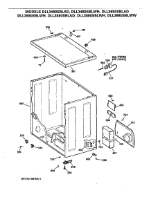04 - Section4 parts for Ge Dryer DLL3480SBLAD from AppliancePartsPros.com