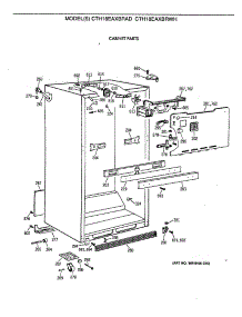 03 - Cabinet Parts parts for Ge Refrigerator CTH18EAXBRAD from AppliancePartsPros.com