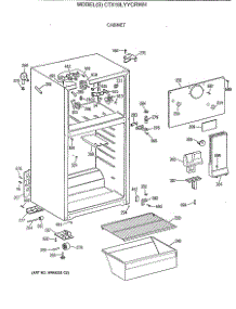 02 - Cabinet parts for Ge Refrigerator CTX18LYYCRWH from AppliancePartsPros.com