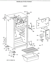 03 - Cabinet parts for Ge Refrigerator CTX18LYYCRWH from AppliancePartsPros.com