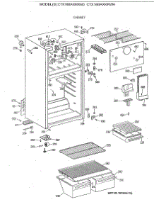 02 - Cabinet parts for Ge Refrigerator CTX16BAXKRAD from AppliancePartsPros.com