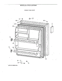 02 - Fresh Food Door parts for Ge Refrigerator CTX21LAXFRWH from AppliancePartsPros.com